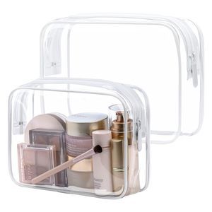 Tsa Approved Toiletry Bag - Clear Makeup Bags In 2 Size, Durable With🦄